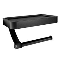 Magideal - Portarrollos De Papel Para Baño, Portarrollos De Papel, Estante, Accesorios De Baño, Organizador De Pañuelos Inoxidable, Portarrollos De Papel Higiéni , Negro