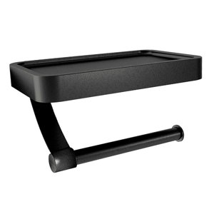 Magideal - Portarrollos De Papel Para Baño, Portarrollos De Papel, Estante, Accesorios De Baño, Organizador De Pañuelos Inoxidable, Portarrollos De Papel Higiéni , Negro