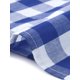 thumbnail image 5 of Faldas de cuadros de colegio para mujer de talla grande de Agnes Orinda, con capas escalonadas, maxi fluida de verano, casual, línea A, con bolsillos, 3X azul, 5 of 6