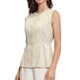 thumbnail image 4 of INSPIRE CHIC Chaleco para Mujer con Botones, Cuello Redondo, Cinturón en la Cintura, Chaleco Casual de Negocios, Talla XS, Color Albaricoque, 4 of 6