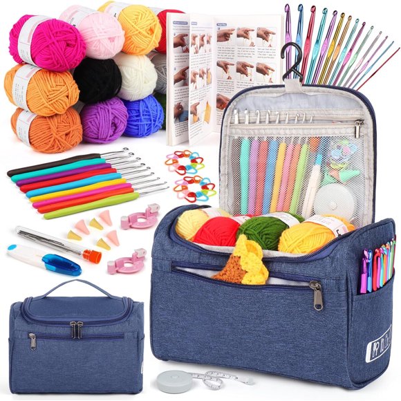 Kit de crochet Aeelike de 76 piezas con ganchos y agujas