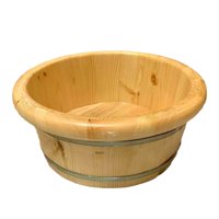Magideal - Baño De Pies De Madera, Bañera De Pedicura Reutilizable Portátil, Spa, Lavabo Para Remojo De Pies, Bañera Para Remojo De Pies Para Baño Al Aire Libre,