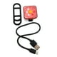 thumbnail image 2 of Luz Led Para Bicicleta Cuadrada Recargable Rojo, 2 of 4
