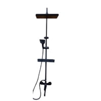 Click Ventas - Columna Ducha 3 Funciones Cuadrada Con Repisa Moderna