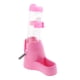 thumbnail image 1 of 3 EN 1 Alimentador automático de mascotas Cuencos de hámster Dispensador de botellas de agua Tazón rosa, 1 of 3
