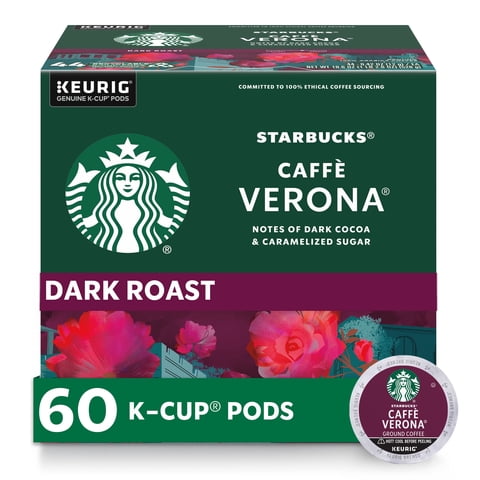 Cápsulas De Café Starbucks Caffè Verona Dark Roast 60 Keurig
