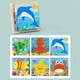 thumbnail image 1 of Wooden Block Puzzles Toddlers Kids Toys Montessori Learning Games Educational Interactive Toys For Preschool With Storage Tray - 6 Puzzles In 1, 1 of 3