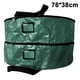 thumbnail image 1 of Bolsa de almacenamiento de doble capa para coronas navideñas, color puro, con cremalleras dobles y asas para Navidad (rojo/verde, 76 cm), 1 of 8