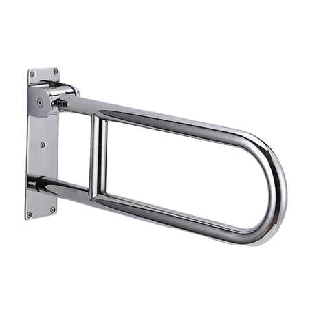 Ioensy - Barra De Apoyo Para Inodoro, Pasamanos Para Baño, Agarraderas Para Discapacitados, Inodoro Plegable De 70 Cm