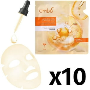 Emmlpls - Mascarilla Con Serum Facial Retinol Antioxidante Puro Kit 10 Und