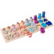 thumbnail image 1 of Rompecabezas Anillos De Arcoíris Tablero Número De Madera Clasificador De Colores Combina Juguetes Regalo De Navidad 3 En 1, 1 of 3
