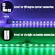 thumbnail image 2 of Conectores LED JACKYLED en forma de L de 4 pines, 10 mm, paquete de 10 con clips, 2 of 7