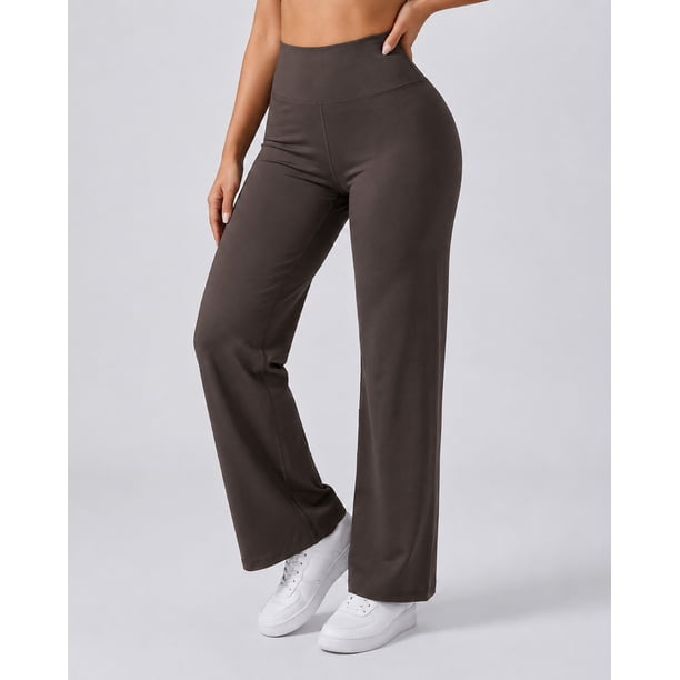Pantalón Palazzo Deportivo Mujer Tiro Alto Flare Moldador