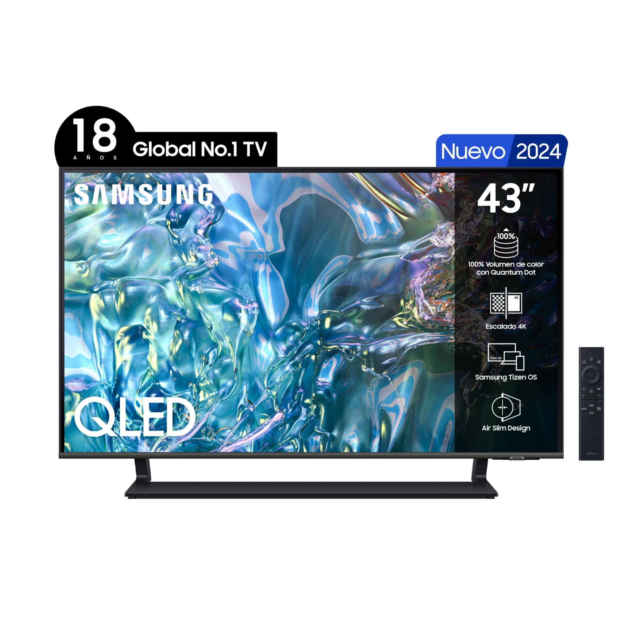 Televisor 43"" Qled 4K Uhd Qn43Q65Dagxzs Smart Tv Samsung