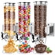 thumbnail image 1 of Dispensador de alimentos triple, dispensador de cereales de pared, dispensador de dulces, dispensador de granos, contenedor de cocina con 3 tazas, 1 of 7