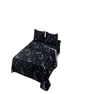 Genérico - Set De Sabanas 100% Algodon 2 Plazas Negro C1