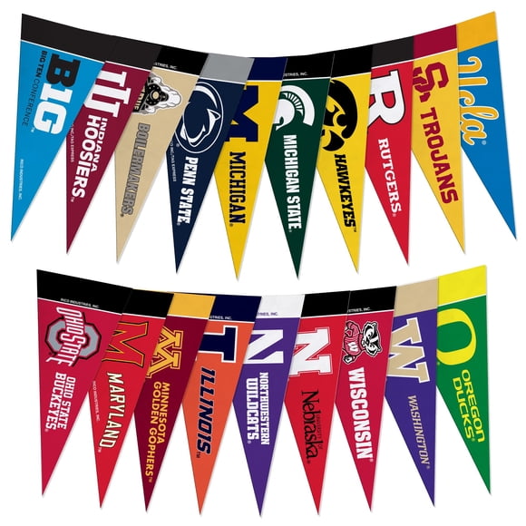 Set de banderines Big Ten de 10 cm × 23 cm – Rico Industries