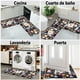 thumbnail image 4 of Set 2 Alfombras De Cocina Antideslizante 120*45cm + 60*40cm Alfombra Para Cocina Piso Entrada Baño Antideslizante Juego2, 4 of 6
