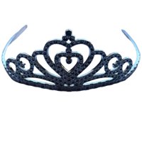 Genérico - Corona 12X5Cm Plateada Diseño A Blanco