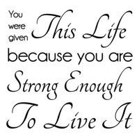 Rienda Libre Graphics - Decomural You Are Strong Enough Inspiration Ws-42972