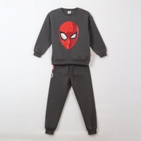 Conjunto Buzo Niño Spiderman Face Gris Marvel