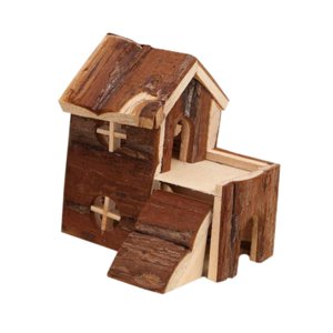 Ioensy - Casa De Madera Para Hámster, Casa De Madera Para Animales Pequeños, Casa Para Ratas Y Lemmings