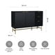 thumbnail image 2 of Buffet Brooklyn Relan Diseño Acanalado Con Cajones y Puertas Negro y Dorado, 2 of 10