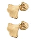 thumbnail image 1 of Tiradores para muebles Geenite hoja de ginkgo dorados, 2 piezas, 1 of 6