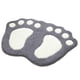 thumbnail image 1 of 1pc Super Absorbent Microfiber Bath Mat with Non-Slip Backing - Soft and Comfortable Gray Bathroom Rug, 1 of 4