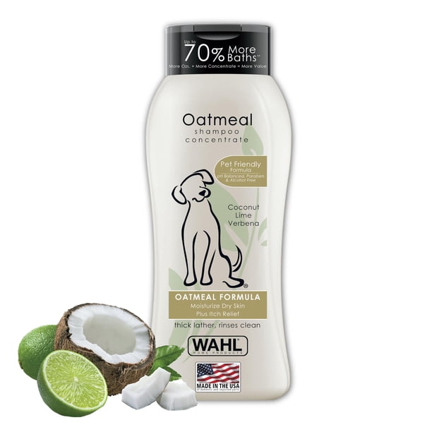 Champú para mascotas Wahl USA para aliviar la piel seca y la picazón, 720 ml, para perros