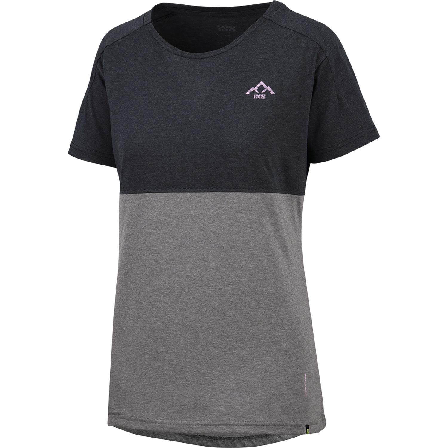 Polera Ixs Mujer Flow Tech Mountain Negro Grafito Xs
