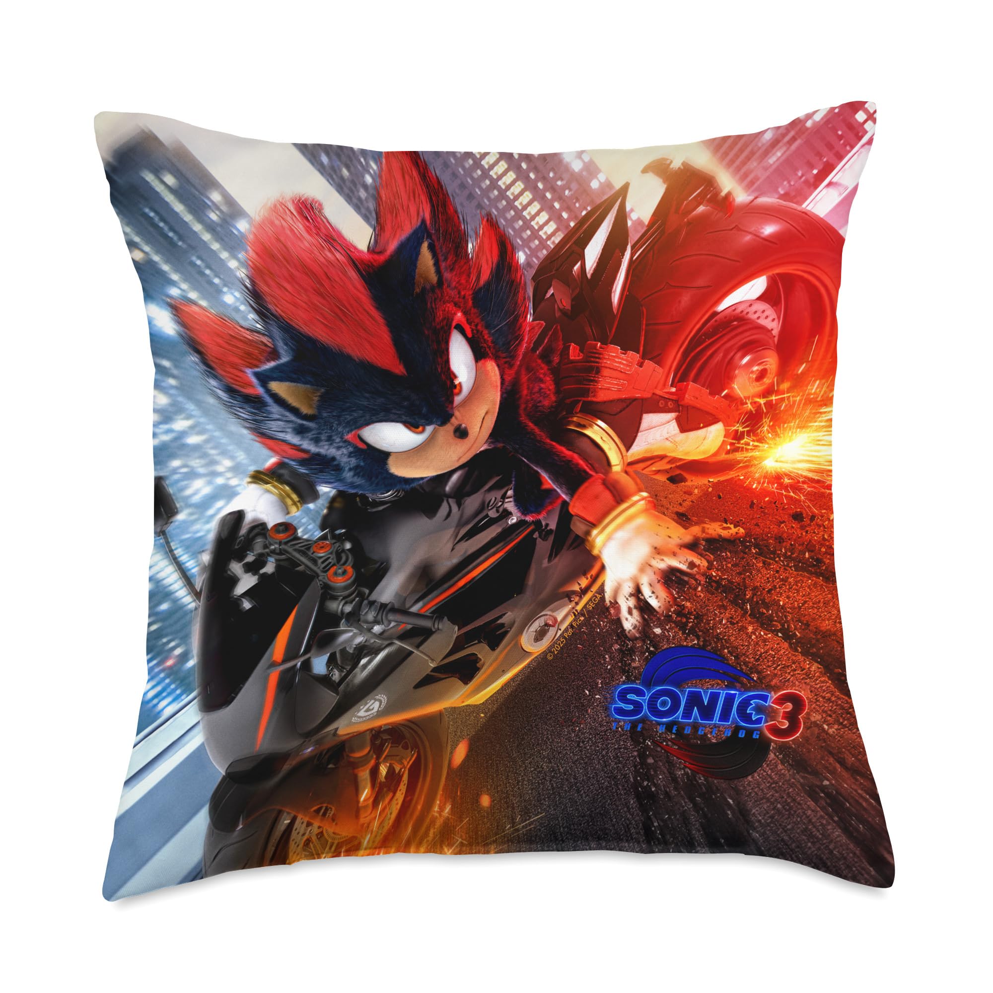 Almohada Sonic The Hedgehog 3 Shadow Motorcycle