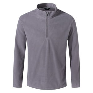 Andesland - Polera Ii Capa Micropolar Liso Medio Cierre Hombre