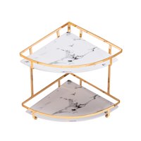 Bothyi - Estante De Almacenamiento Para Encimera De Esquina, Caja De Almacenamiento Para Baño, 2 Capas, 22,5 Cm X 24,5 Cm