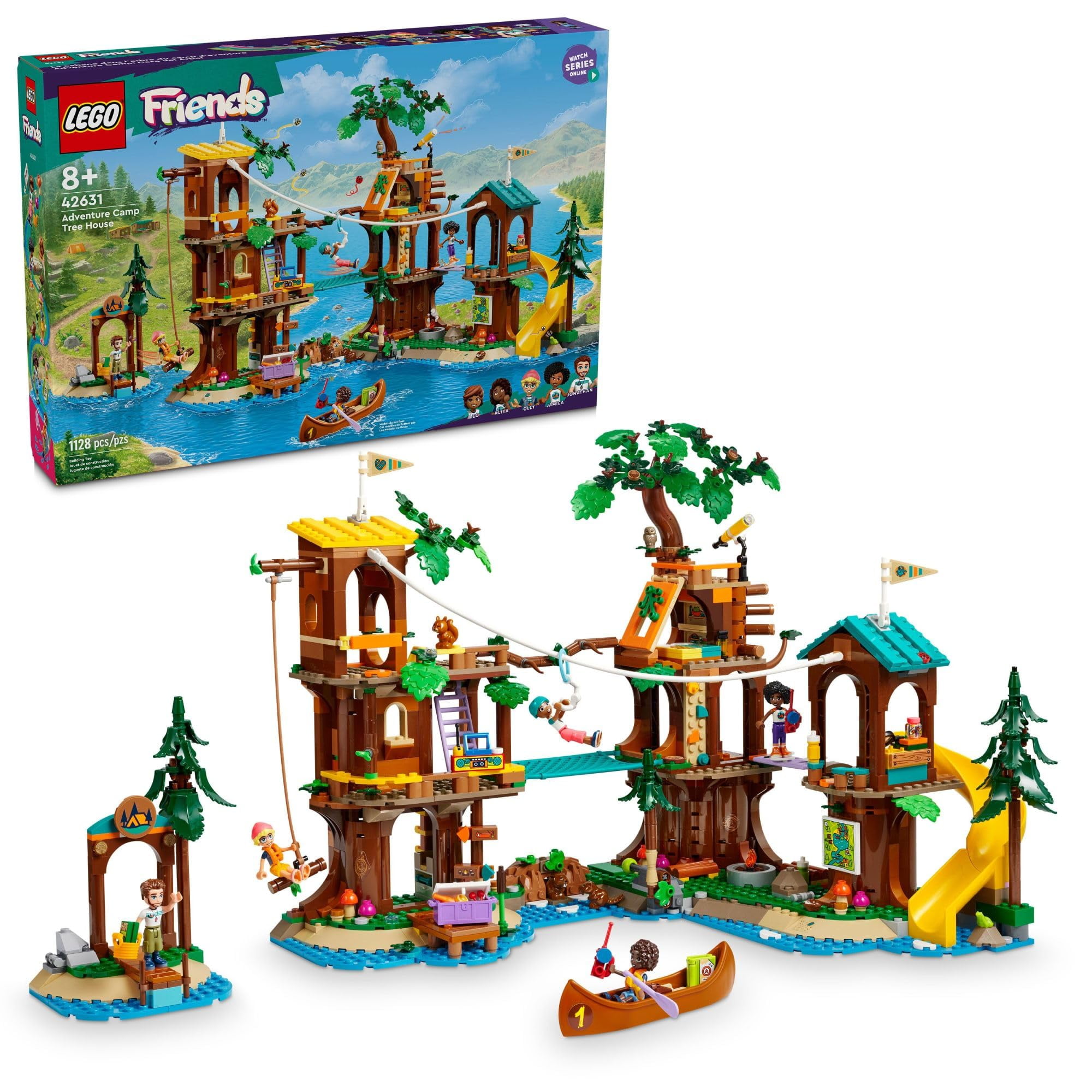 Casa En Árbol De Juguete Lego Friends Adventure Camp Con Muñecas De Más De 8 Años