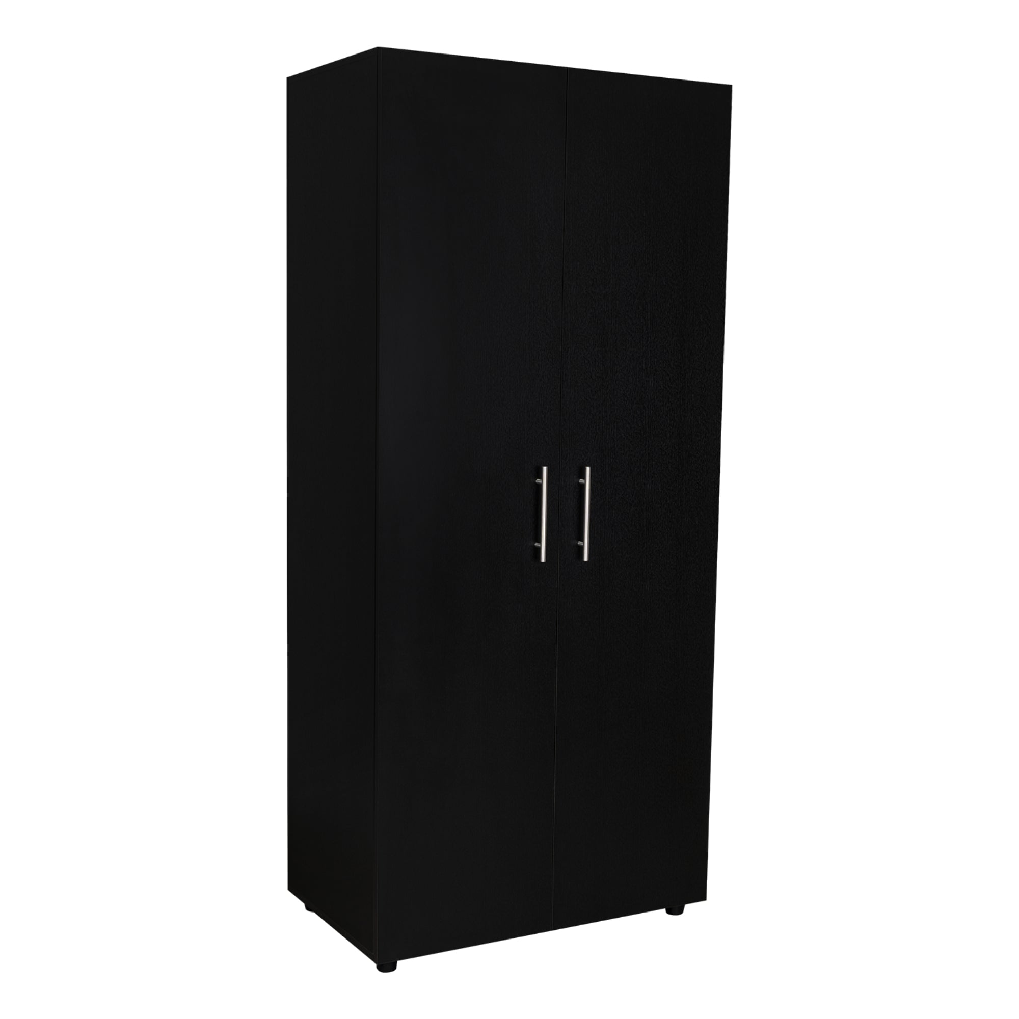 Fm Furniture - Closet 2 Puertas Fm Melmaina 180x80x48 Cm Negro