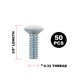 thumbnail image 2 of Tornillos Henne Bery 1 cm Rosca 6‑32 Blanco (Pack de 50), 2 of 3