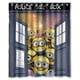 thumbnail image 1 of Cortina de ducha Galaxy Nebula Doctor Who y Gru, mi villano favorito, juego de cortina de baño con ganchos, tamaño 66 x 72 pulgadas, 1 of 3