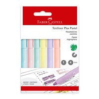 Destacador Plus Pastel X6  Faber-Castell
