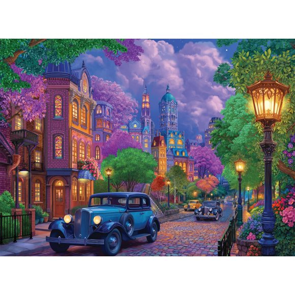 Rompecabezas Buffalo Games Night and Day City at Dusk 1000 piezas
