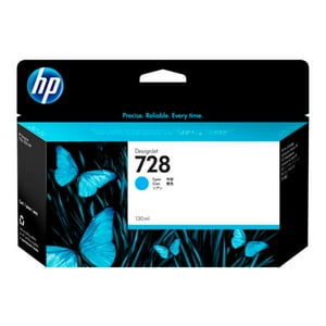 Cartucho De Tinta Hp 728 Cyan Designjet De 130 Ml Original