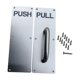 thumbnail image 2 of Tiradores De Puerta De Acero Inoxidable, Tiradores Resistentes Para Hoteles, Hogares Públicos, PUSH PULL Plateado, 2 of 5