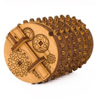 Caja De Rompecabezas 3D Idventure Kryptos Cryptex, Caja De Dinero De Madera