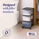 thumbnail image 2 of Carrito organizador de almacenamiento HOMZ Drawer Tower, 3 niveles, plástico transparente, 2 of 9