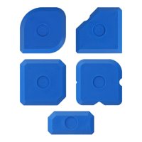 Magideal - Juego De Herramientas Para Calafateo, Herramienta De Acabado De Sellador, Kit De Recorte De Bordes De Vidrio, Limpiador De Lechada Para Inodoro Y Coci Azul