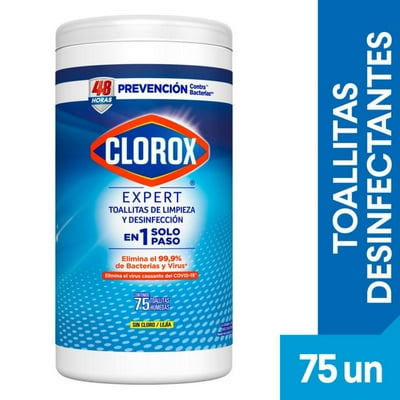 Toallitas Desinfectantes Expert Bolsa 75 Un Clorox