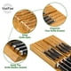 thumbnail image 4 of Organizador de cajones para cuchillos VaeFae Bamboo para 12 cuchillos, 4 of 6