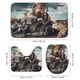 thumbnail image 3 of Gen V-theme 4-Piece Shower Curtain Set with Rugs, Waterproof Bathroom Decor Set Includes Bath Mat, U-Shaped Rug, Toilet Lid Cover and Curtain with Hooks, 3 of 6