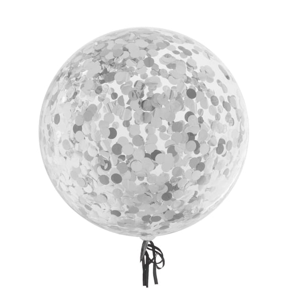 Globo divertido, moderno, con forma de burbuja, color plateado, 18 cm