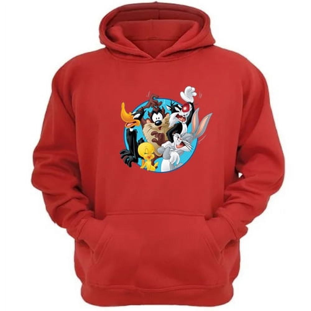 Genérico - Polerón Canguro Dibujos Animados Lt Rojo Talla M Unisex